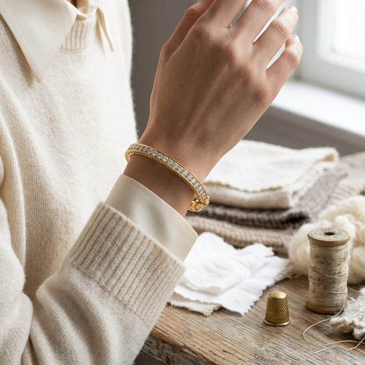 ต่างหูเพชร ตัวเรือนทองคำเหลือง 14K จาก RockHer