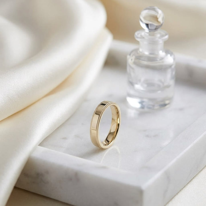 แหวนแต่งงาน ตัวเรือนทองคำเหลือง 14K จาก RockHer