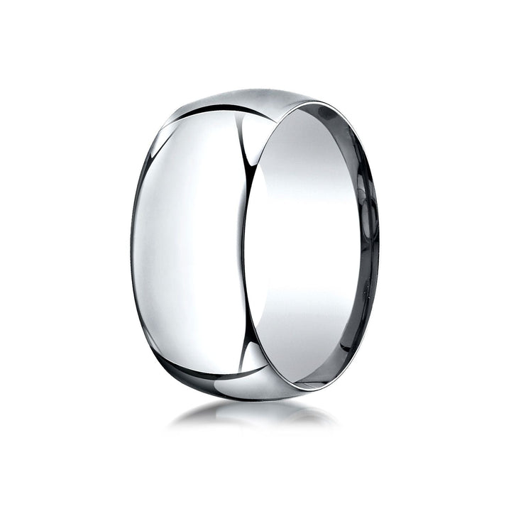 10mm High Dome Comfort-Fit Wedding Band, in 14K White Gold | RockHer