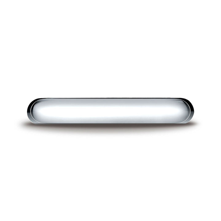 4mm High Dome Comfort-Fit Wedding Band, in Platinum | RockHer