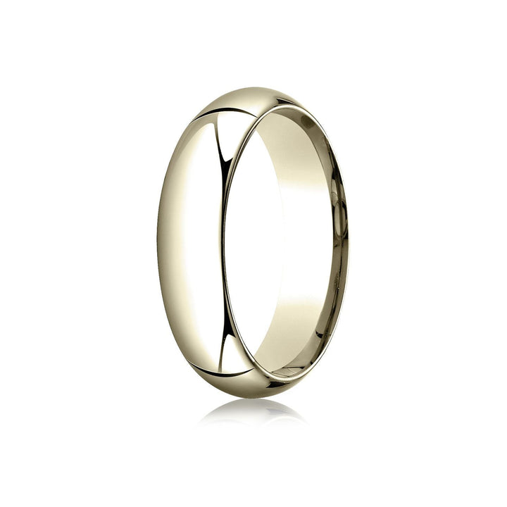 6mm High Dome Comfort-Fit Wedding Band, in 18K Yellow Gold | RockHer