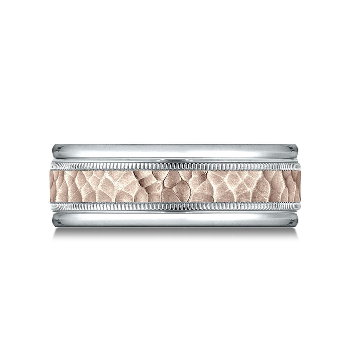 8mm Comfort-Fit Wedding Band, in 14K White Gold | RockHer