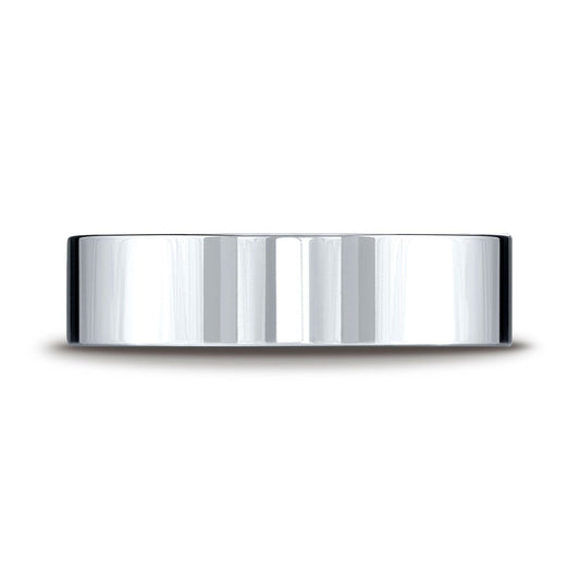 แหวนแพลทินัม 6mm แบบแบน ใส่สบาย