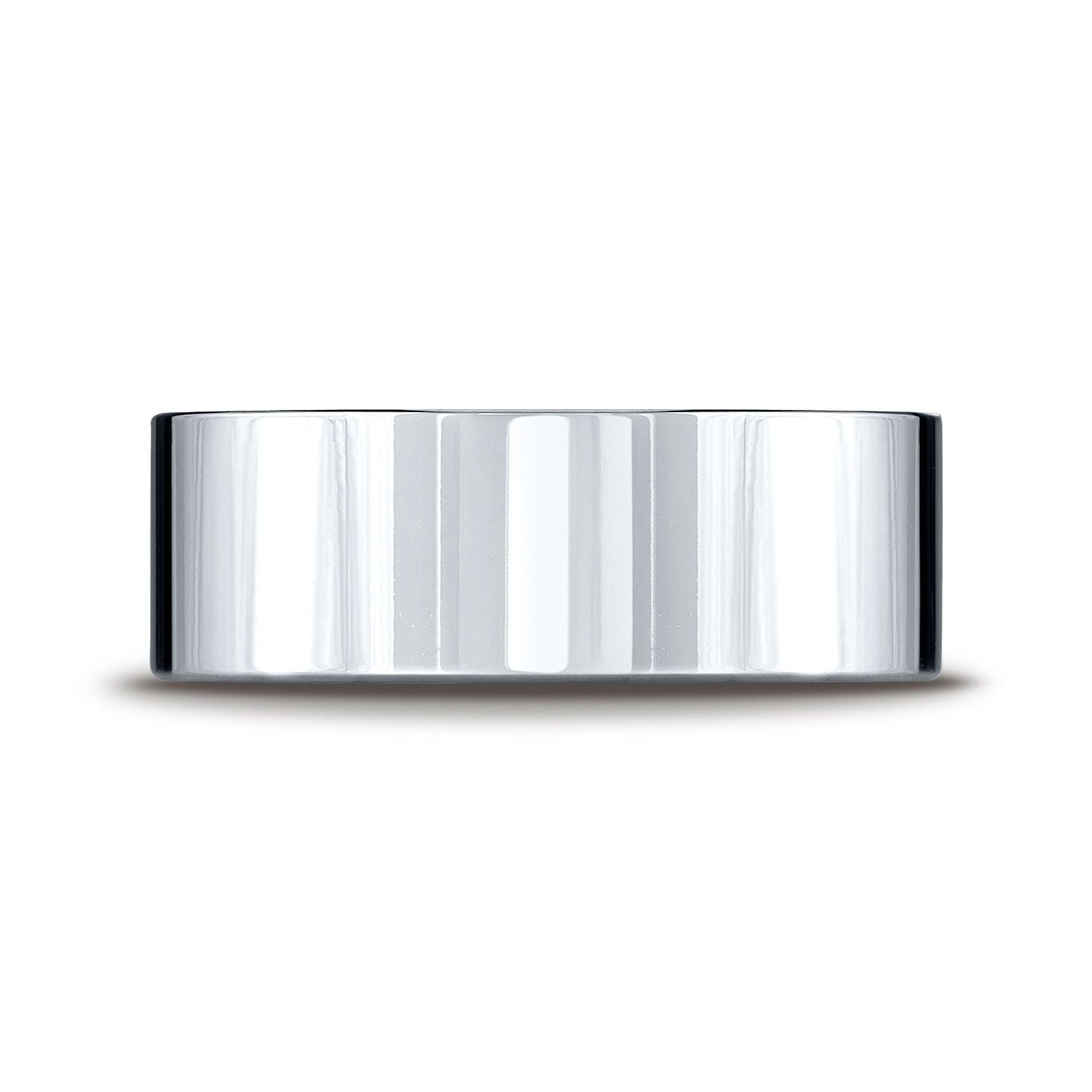 แหวนสวมใส่สบายแบบแบน 8 มม. แพลตตินัม