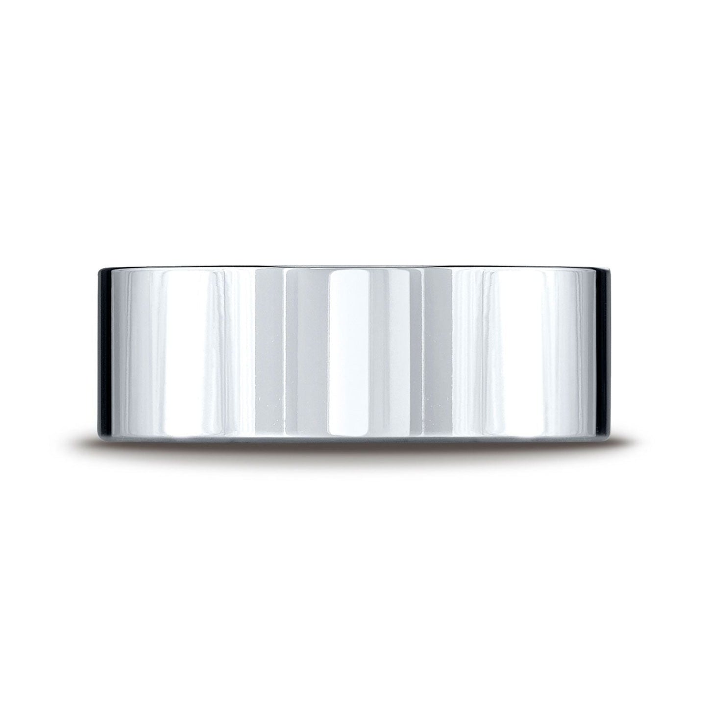 แหวนสวมใส่สบายแบบแบน 8 มม. แพลตตินัม