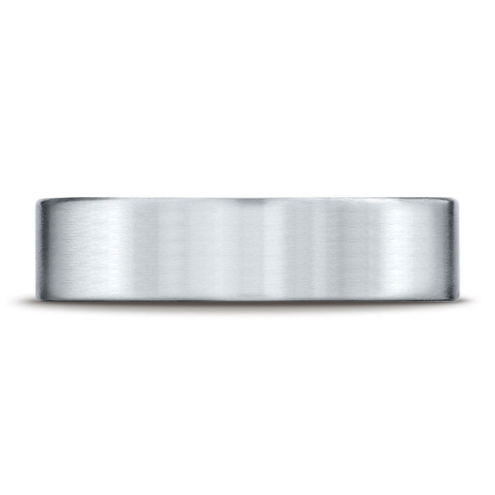 6mm Satin Finish Carved Wedding Band, in Platinum | RockHer