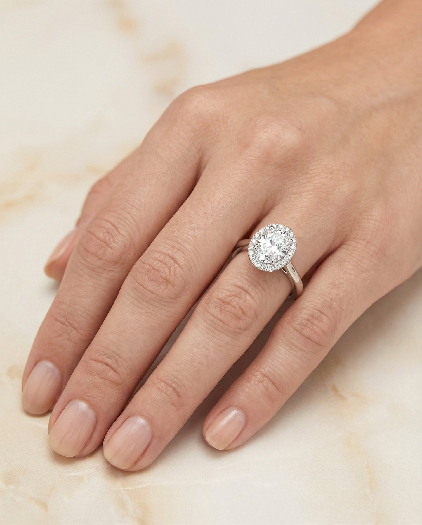 Etta Select Oval engagement ring in Platinum