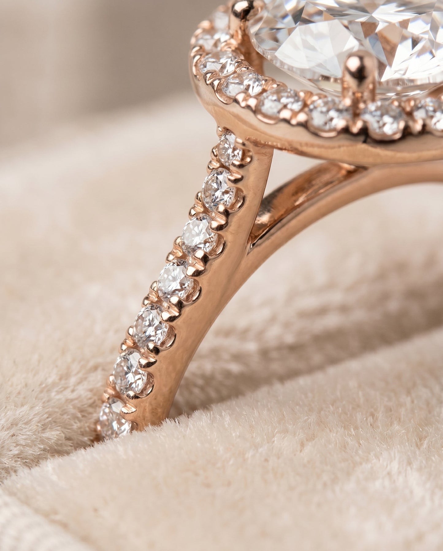 Dionne Select Diamond Pave Halo in 14K Rose Gold – view 4