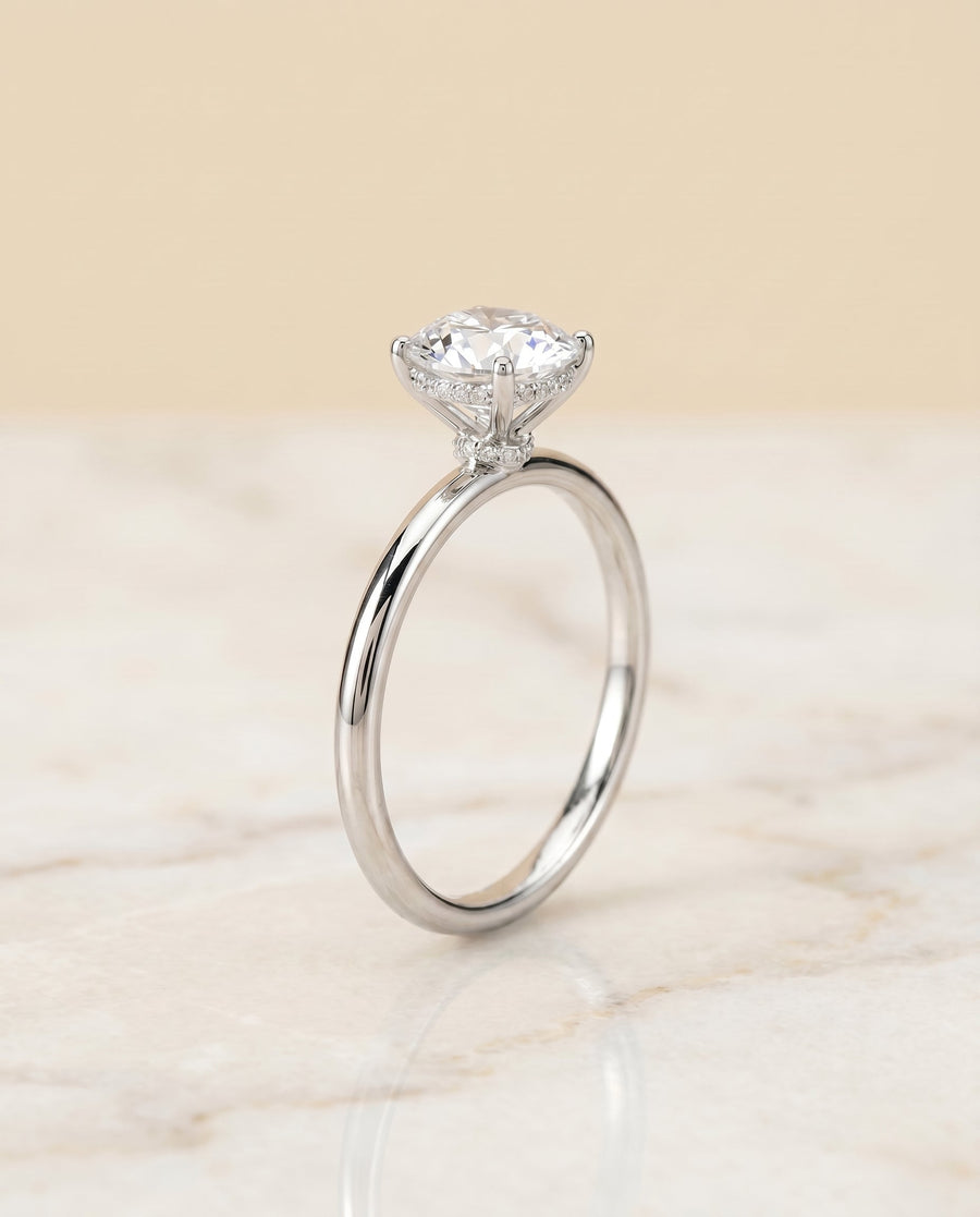 The ดอลลี่ Engagement Ring, made to order in our Los Angeles atelier