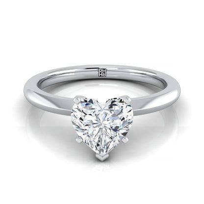 ตัวเรือนแหวนหมั้น Isolde ทรงหัวใจ ฝังหนาม ทองคำขาว 18K จาก RockHer