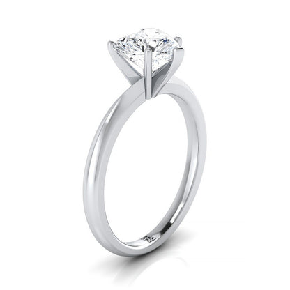 ตัวเรือนแหวนหมั้น Isolde ทรงหัวใจ ฝังหนาม ทองคำขาว 18K จาก RockHer