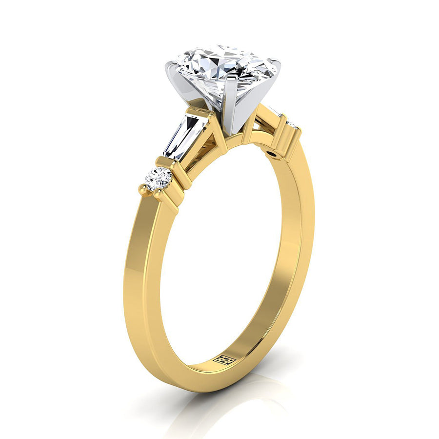 The ไดอานา Engagement Ring, made to order in our Los Angeles atelier