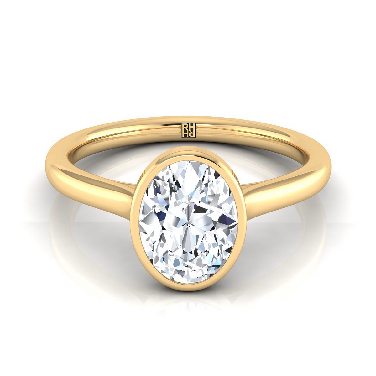 ตัวเรือนแหวนหมั้น Duran ทรงรี ทองคำเหลือง 18K จาก RockHer