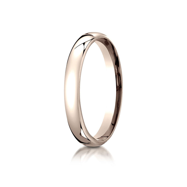 3.5mm Flat Comfort-Fit Wedding Band, in 14K Rose Gold | RockHer