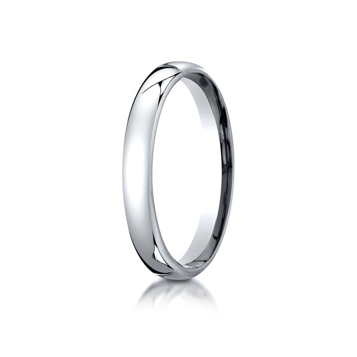 3.5mm Flat Comfort-Fit Wedding Band, in 14K White Gold | RockHer