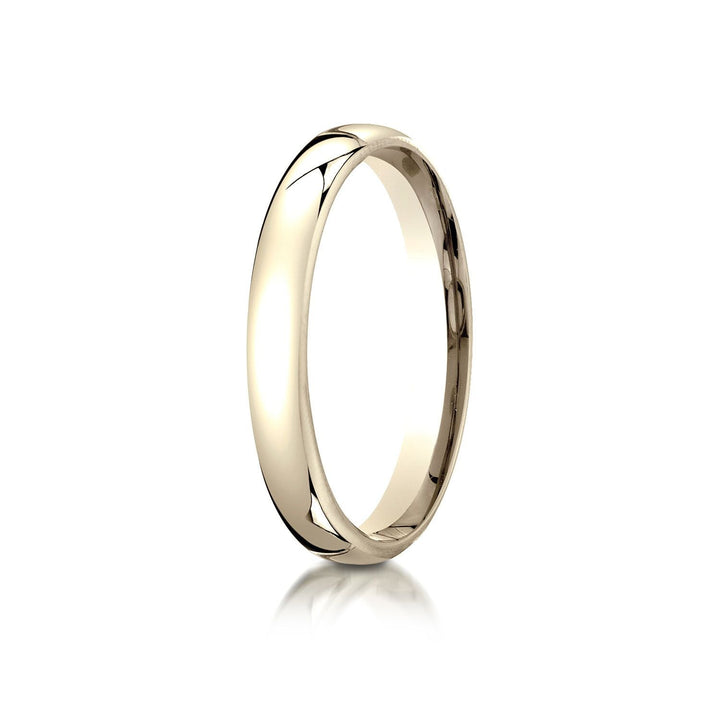 3.5mm Flat Comfort-Fit Wedding Band, in 18K Yellow Gold | RockHer