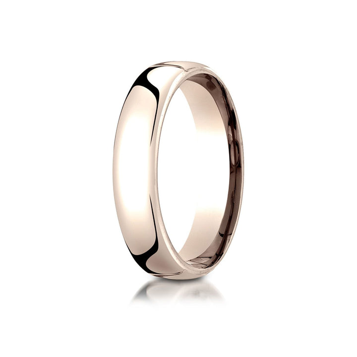 5.5mm Deluxe Comfort-Fit Wedding Band, in 14K Rose Gold | RockHer