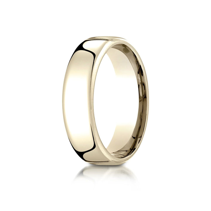 6.5mm Deluxe Comfort-Fit Wedding Band, in 14K Yellow Gold | RockHer