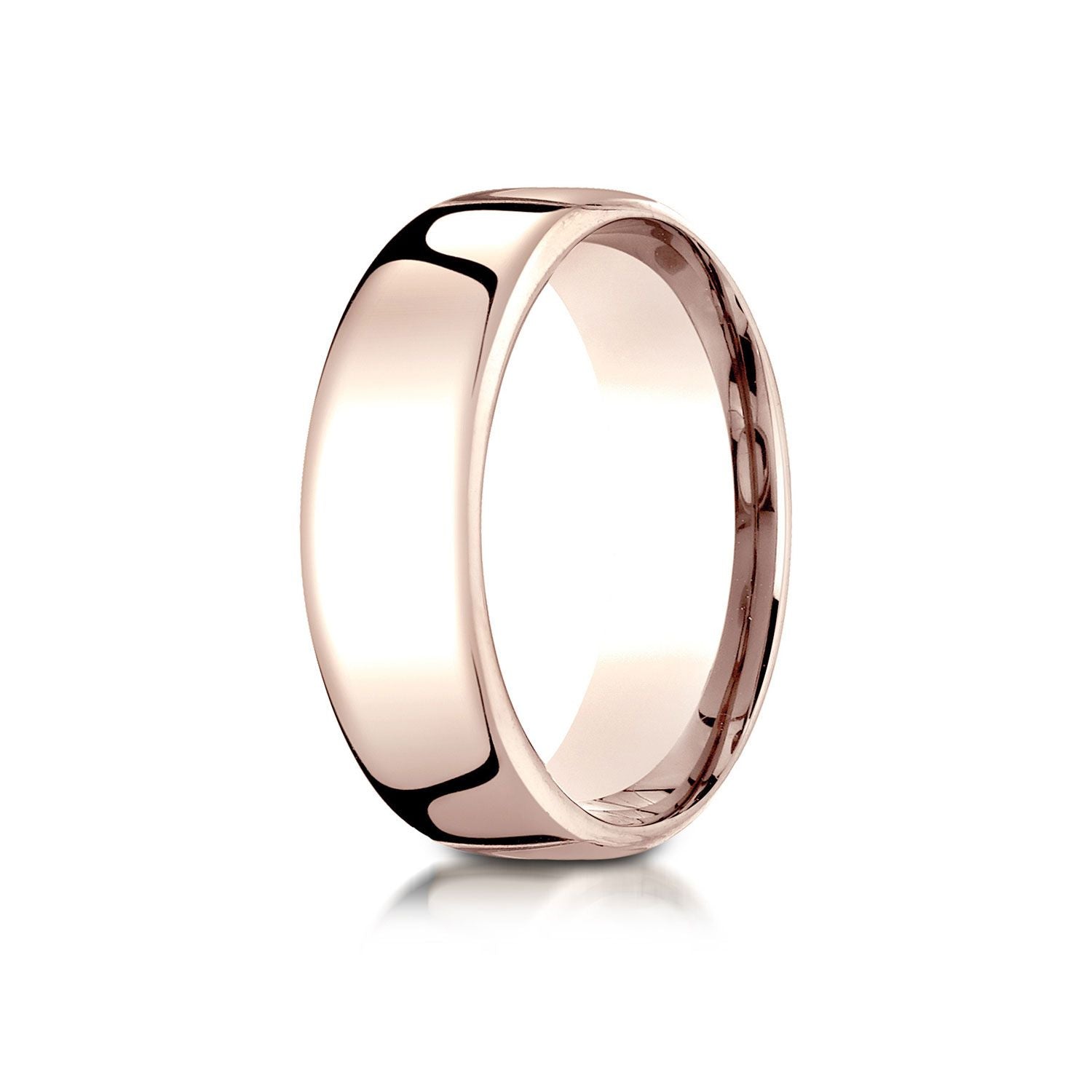 แหวนทองคำ 18k สีเหลือง ขนาด 8 มม. แบบแบน ใส่สบาย พร้อมลายมิลเกรน