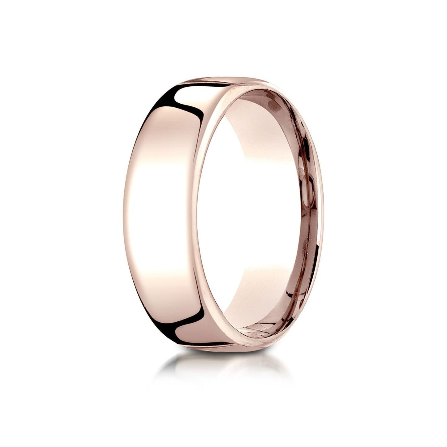 แหวนทองคำ 18k สีเหลือง ขนาด 8 มม. แบบแบน ใส่สบาย พร้อมลายมิลเกรน