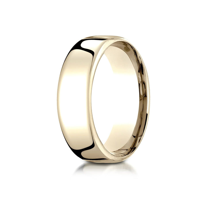 7.5mm Comfort-Fit Wedding Band, in 14K Yellow Gold | RockHer