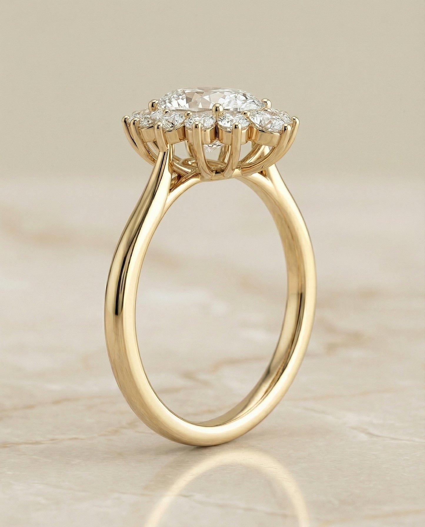 Eloise Select Oval engagement ring in 14K Yellow Gold
