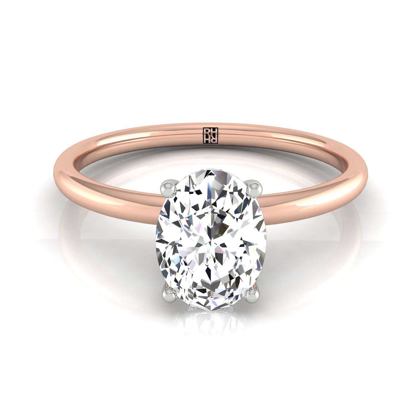 The Eartha Select Oval Engagement Ring in 14K Yellow Gold – view 6