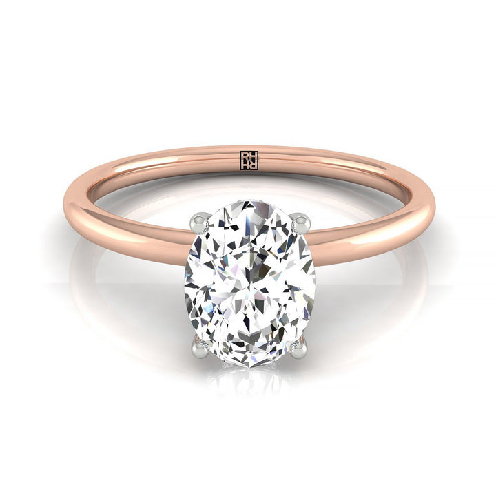 The Eartha Select Oval Engagement Ring in 14K Yellow Gold – view 6