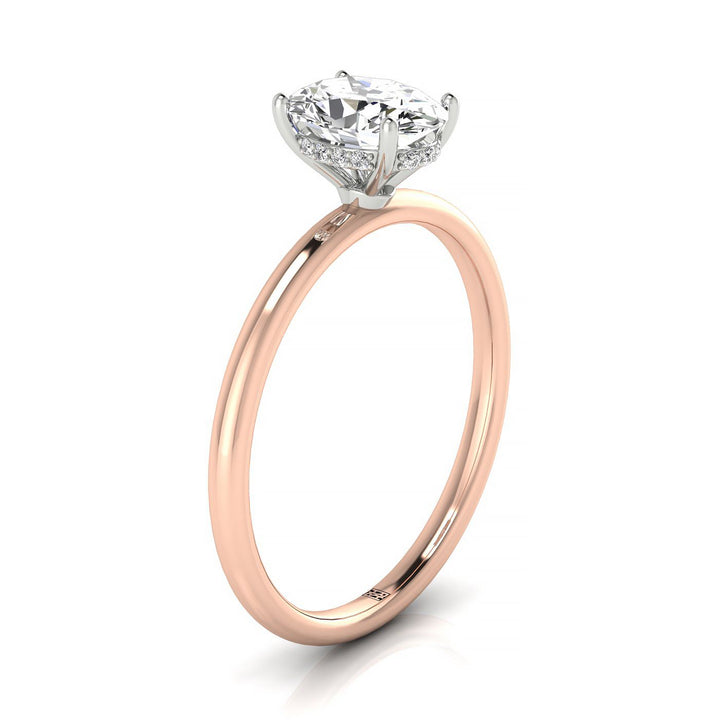 The Eartha Select Oval Engagement Ring in 14K Yellow Gold – view 7