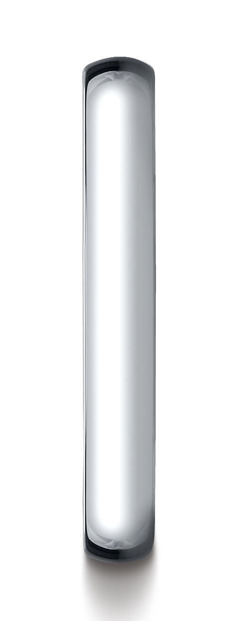 แหวนแสงโดมต่ำสีขาวทอง 14k ขนาด 3 มม.