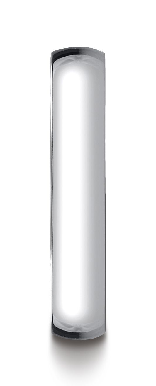 แหวนแสงโดมต่ำสีขาวทอง 14k ขนาด 4 มม.