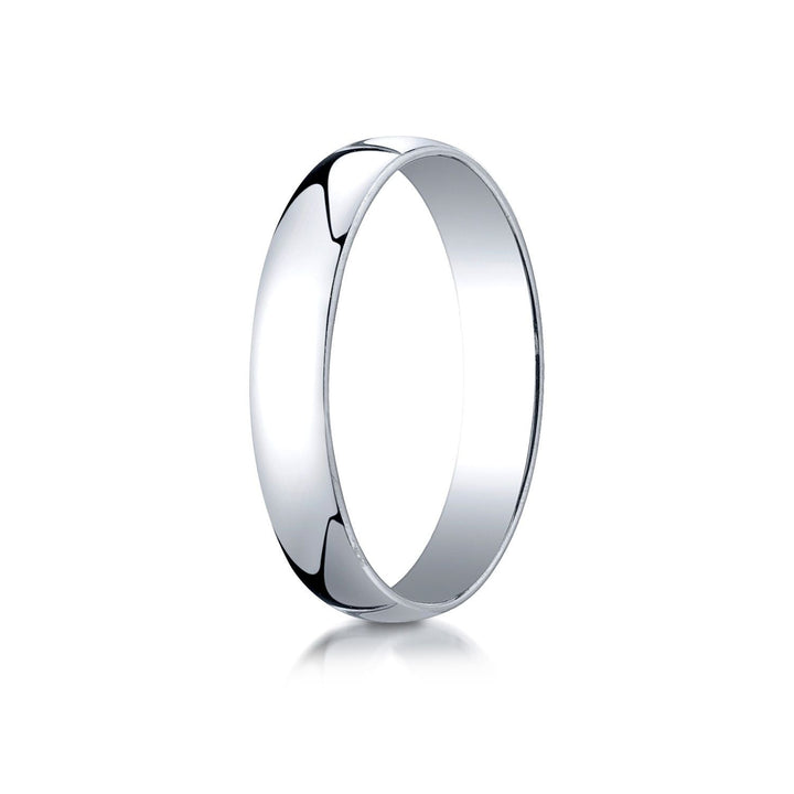 4mm Low Dome Wedding Band, in 14K White Gold | RockHer
