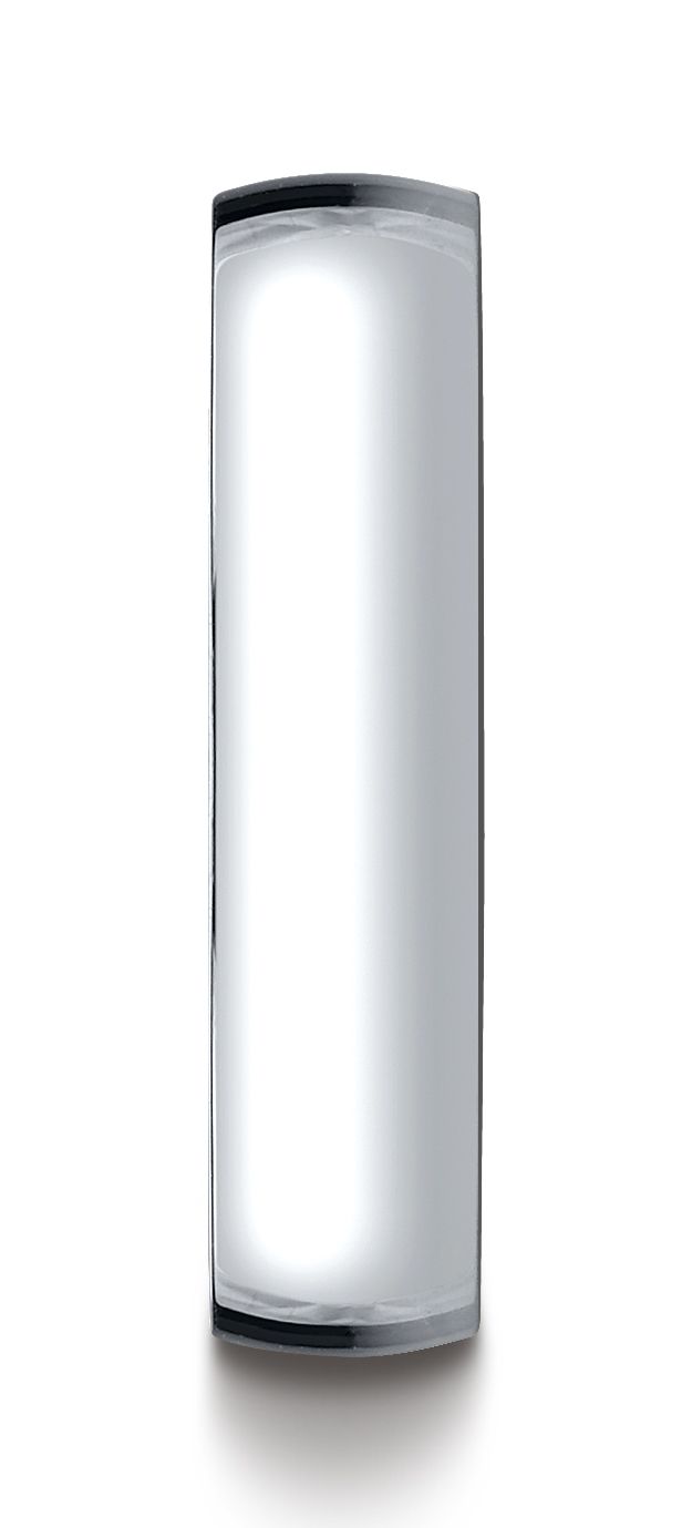 แหวนแสงโดมต่ำสีขาวทอง 14k ขนาด 5 มม.