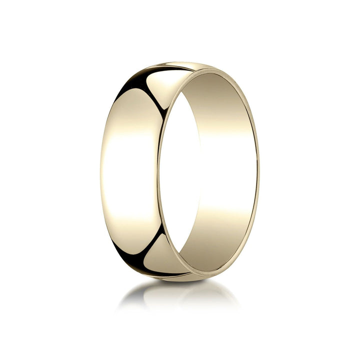 7mm Low Dome Wedding Band, in 14K Yellow Gold | RockHer
