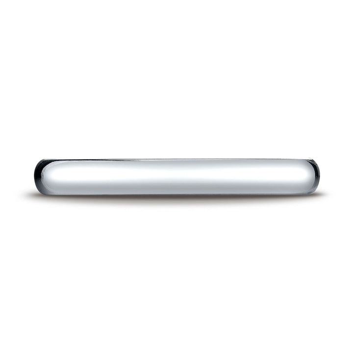 3mm Slightly Domed Comfort-Fit Wedding Band, in Platinum | RockHer