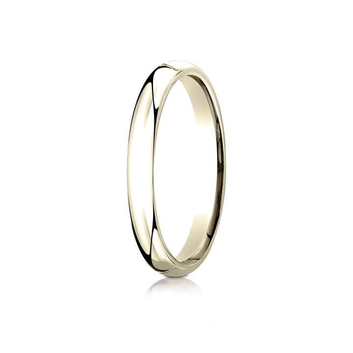 3mm Slightly Domed Comfort-Fit Wedding Band, in 14K Yellow Gold | RockHer