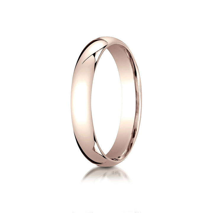 4mm Slightly Domed Comfort-Fit Wedding Band, in 14K Rose Gold | RockHer
