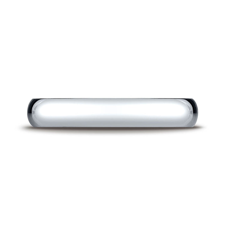 4mm Slightly Domed Comfort-Fit Wedding Band, in Platinum | RockHer