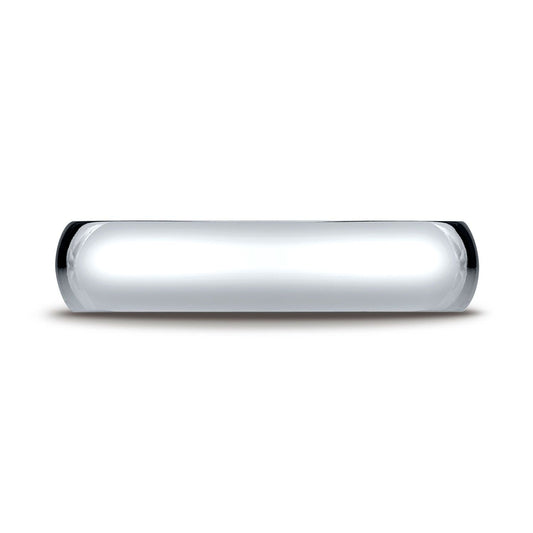 แหวนแพลทินัม 5 มม. โค้งเล็กน้อย แบบมาตรฐาน ใส่สบาย