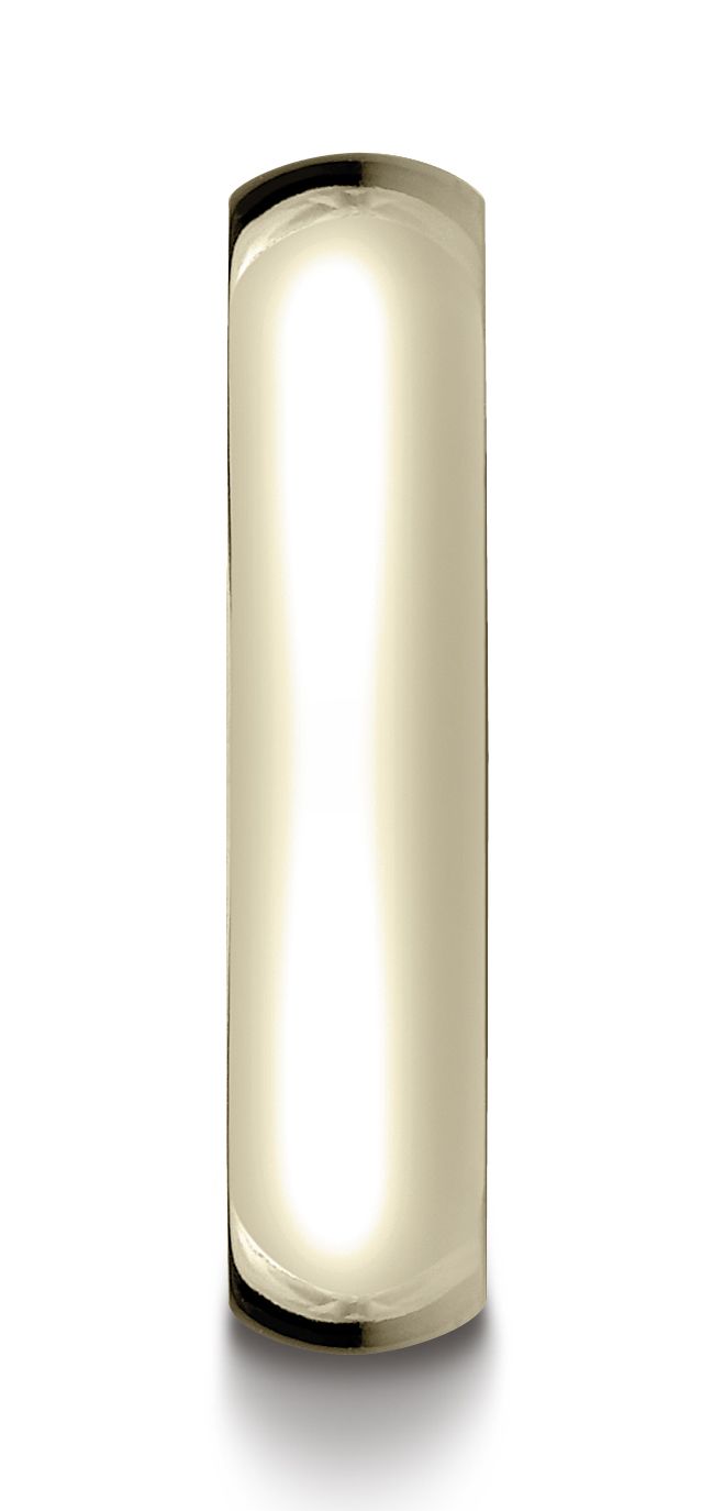 แหวนทองคำ 14k สีเหลือง ขนาด 5 มม. โค้งเล็กน้อย แบบสวมใส่สบายมาตรฐาน