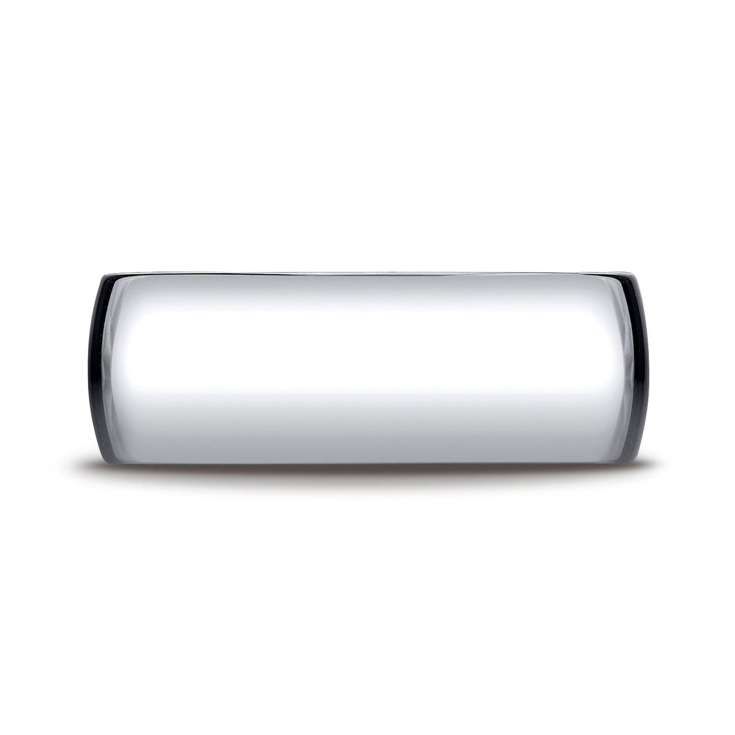 แหวนแพลทินัม 8 มม. โค้งนูนเล็กน้อย แบบมาตรฐาน ใส่สบาย