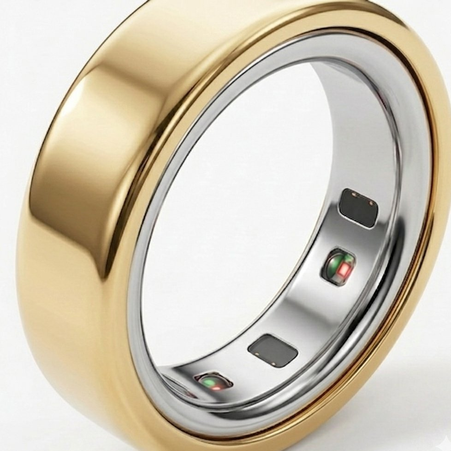 Polished Gold Cover for Oura Ring, in 14K Yellow Gold | RockHer