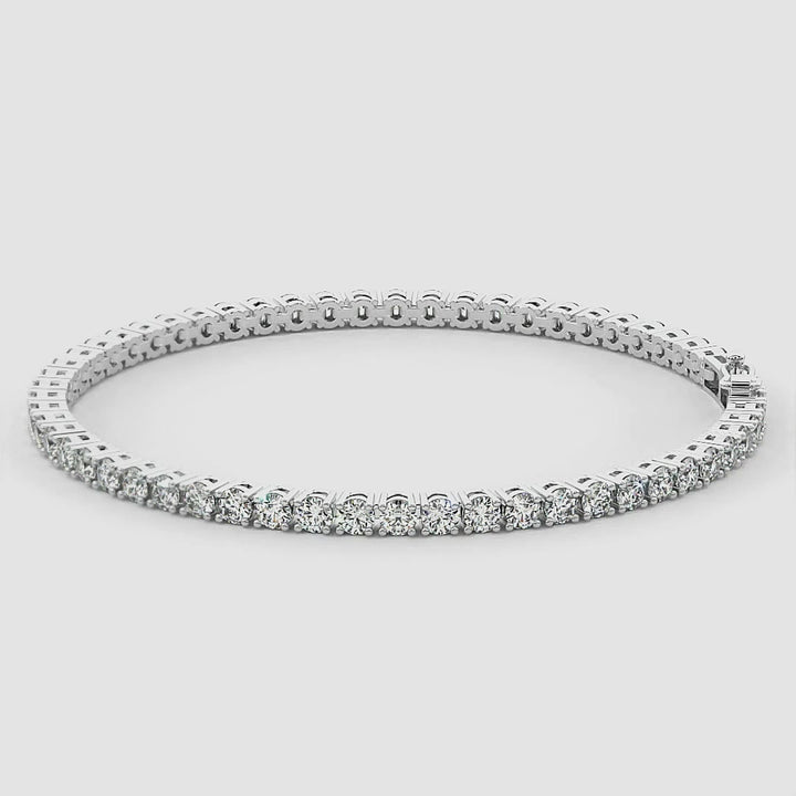 Lab Grown Diamond Tennis Bracelet — EFG/VS, IGI Certified (3–15ctw)