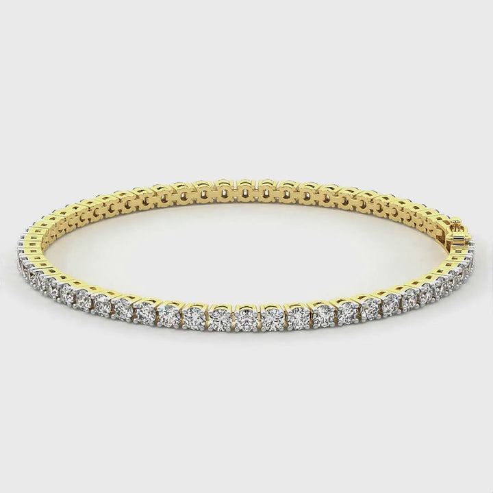 Lab Grown Diamond Tennis Bracelet — EFG/VS, IGI Certified (3–15ctw)