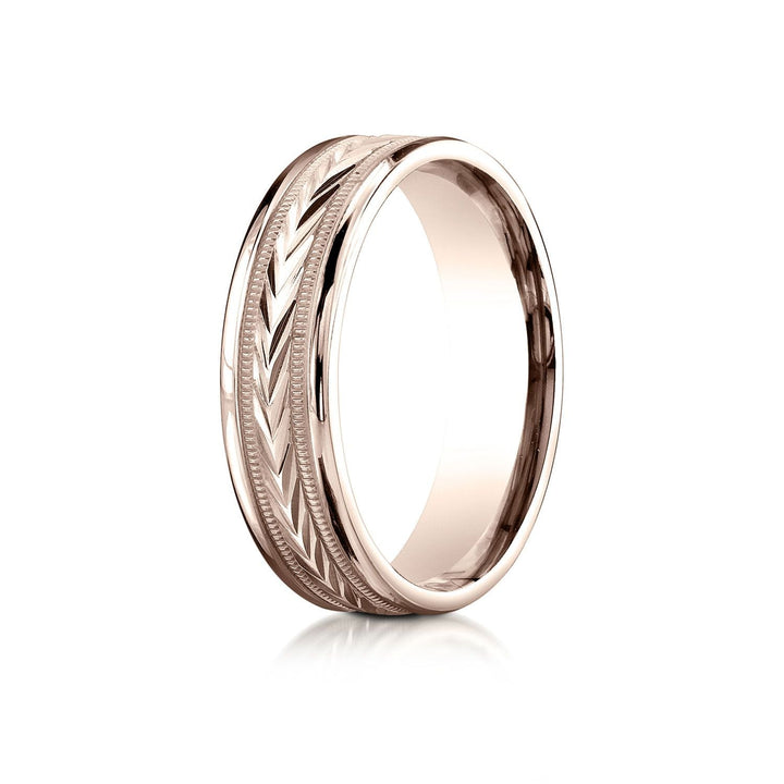 6mm Comfort-Fit Wedding Band, in 14K Rose Gold | RockHer