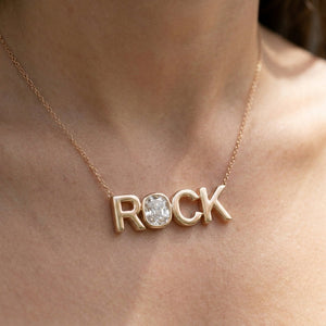สร้อยคอเพชร ตัวเรือนแพลทินัม 950 จาก RockHer