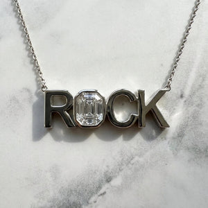 สร้อยคอเพชร ตัวเรือนแพลทินัม 950 จาก RockHer