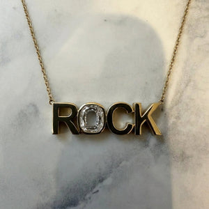 สร้อยคอเพชร ตัวเรือนแพลทินัม 950 จาก RockHer
