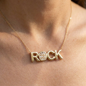 สร้อยคอเพชร ตัวเรือนแพลทินัม 950 จาก RockHer