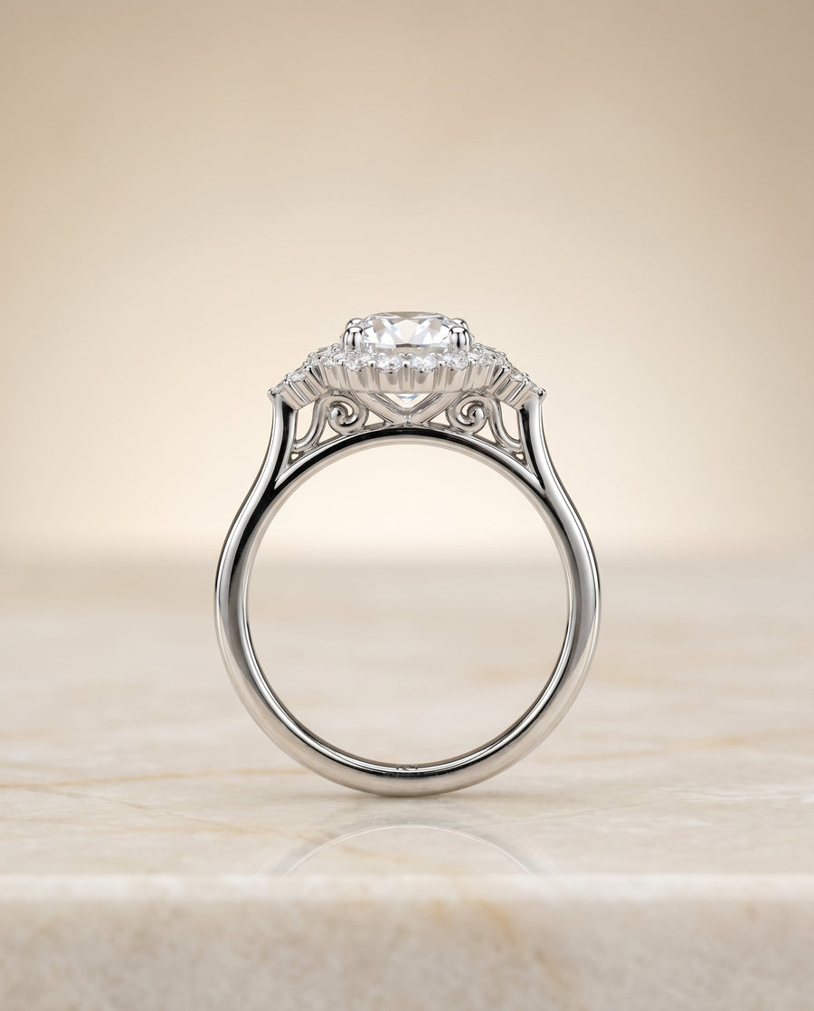 The ไค Engagement Ring, made to order in our Los Angeles atelier